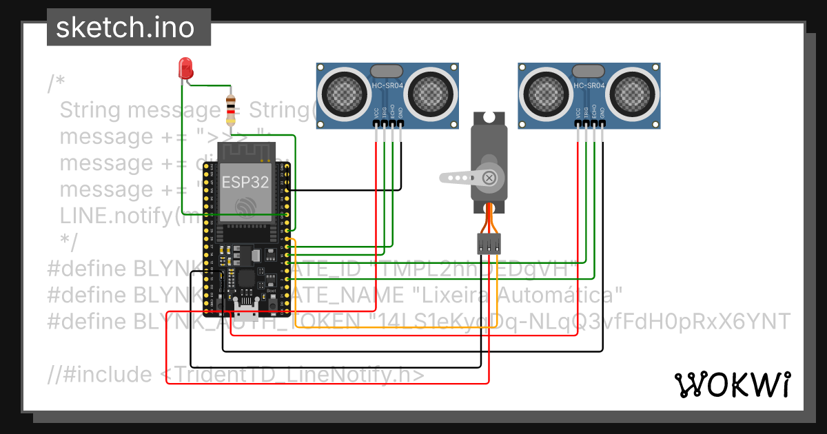 blynk + line notify + ultra/led Copy (Teste para a Lixeira) - Wokwi ...