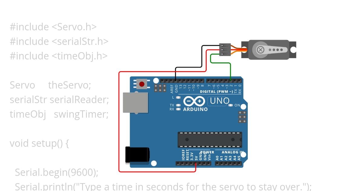 Timed servo Copy simulation