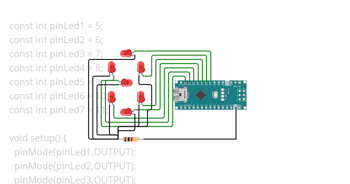 7 led counter kevin ﾂ simulation