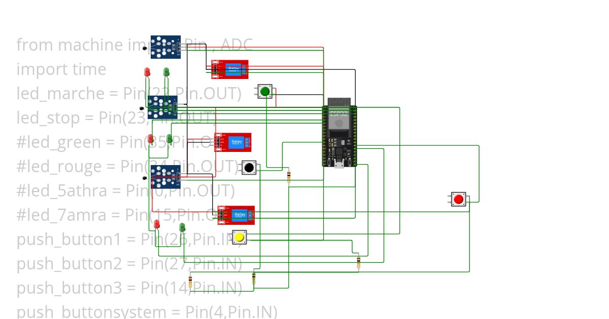control motor esp32 simulation