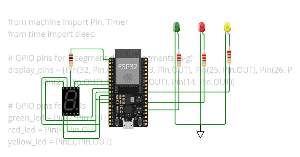 seven segment - Timer Copy simulation
