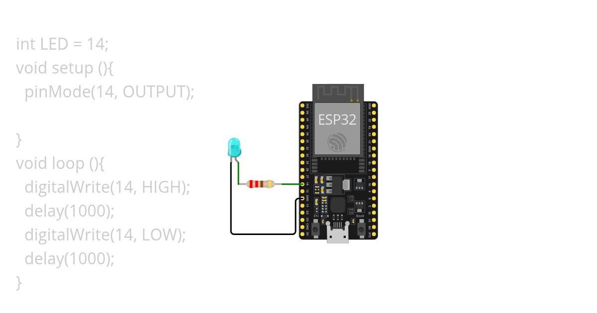 LED with ESP simulation