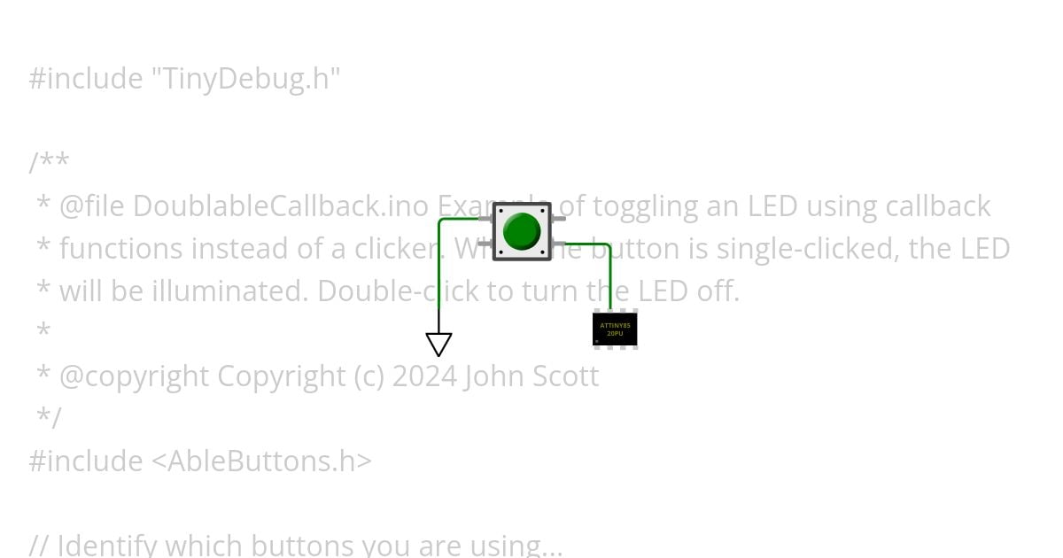 attiny85 AbleButton test simulation