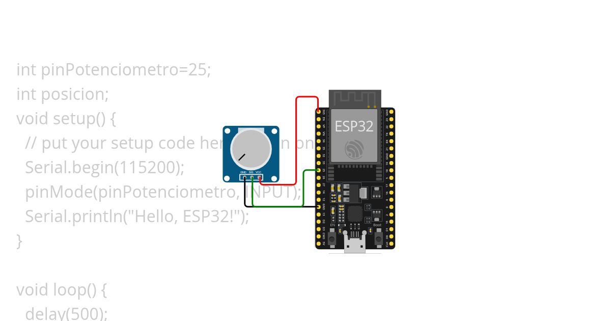 PoteciometroESP32 simulation