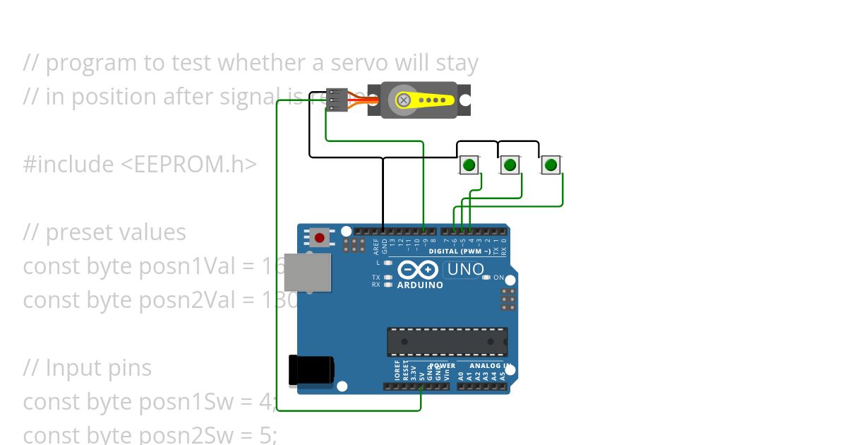 servo test for crawler simulation