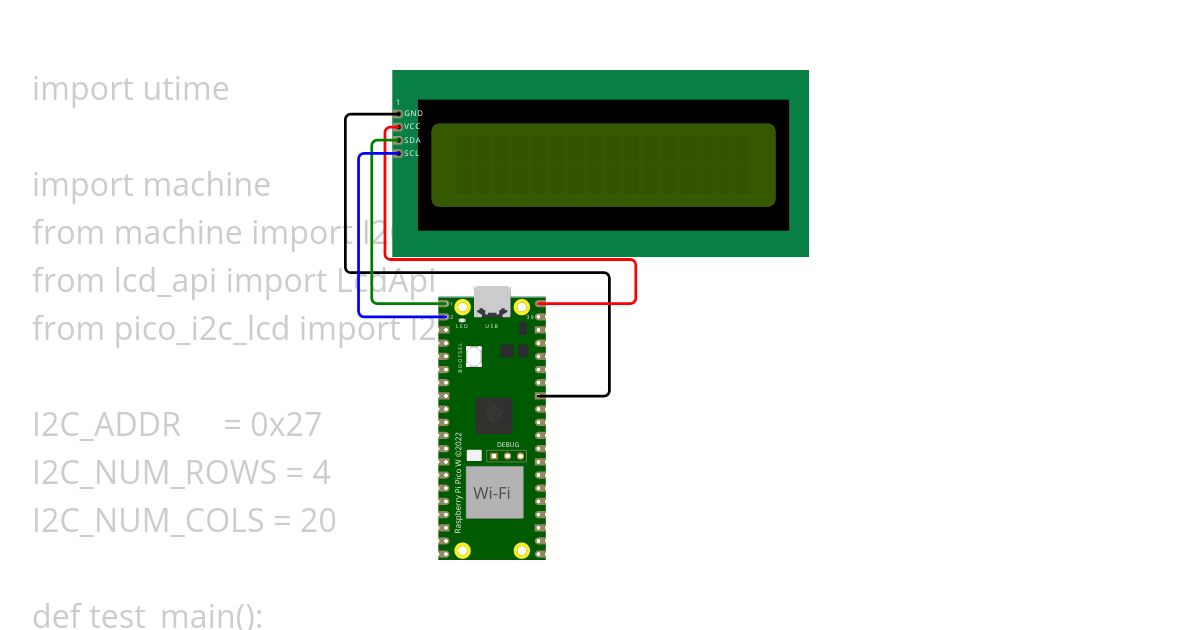 LCD display testing simulation