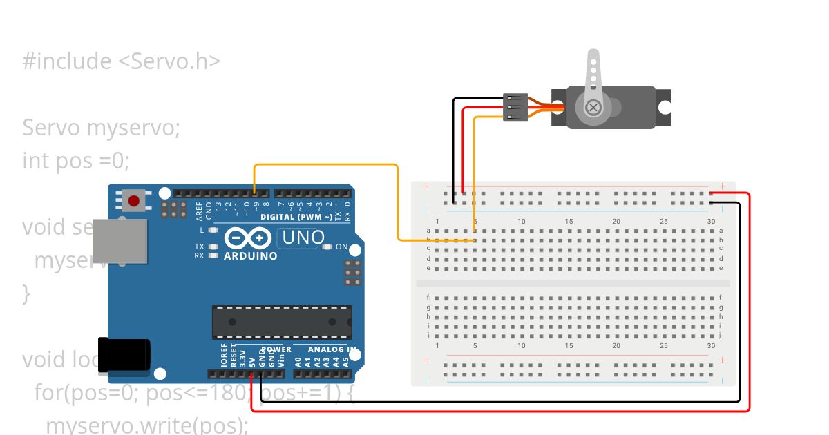 servo_Sweep simulation