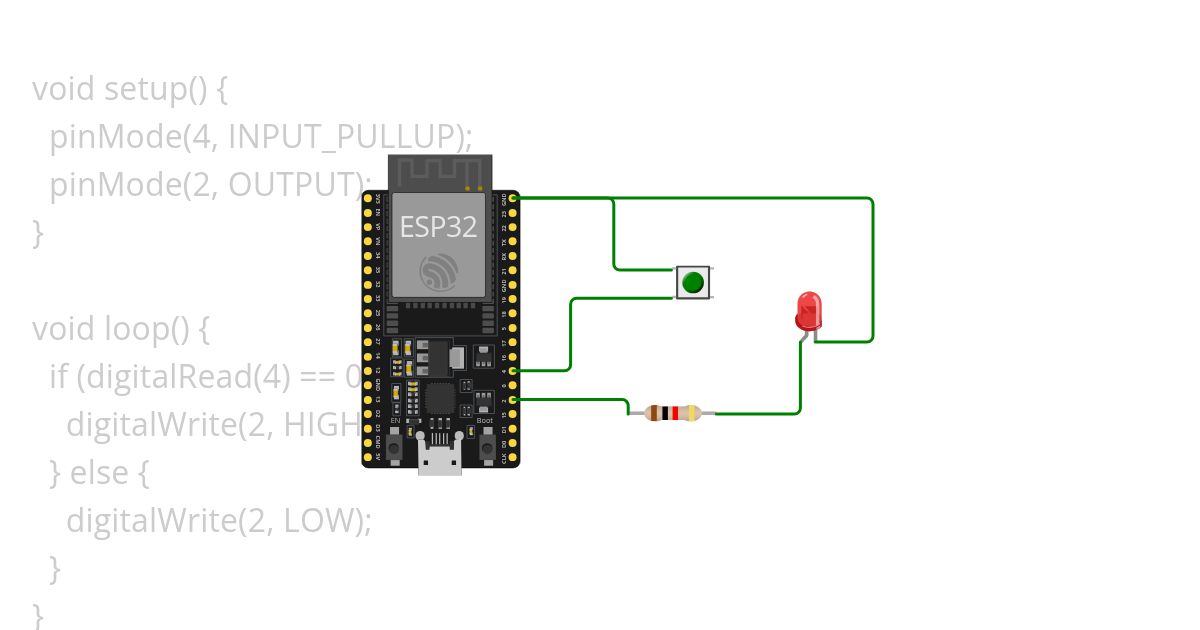 pulsador-con-led simulation