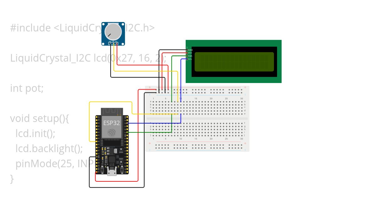 LCD-I2C simulation