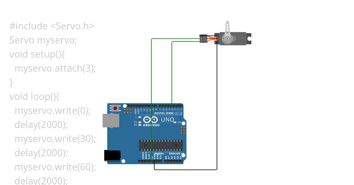 5.2 Servo Motor Control Using Arduino simulation