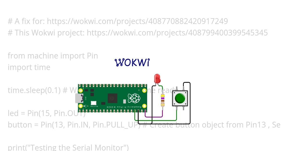 Button And Led simulation