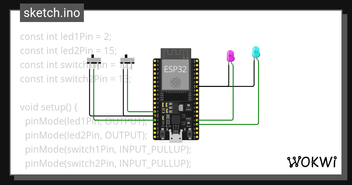 Wokwi online esp32 stm32 arduino simulator