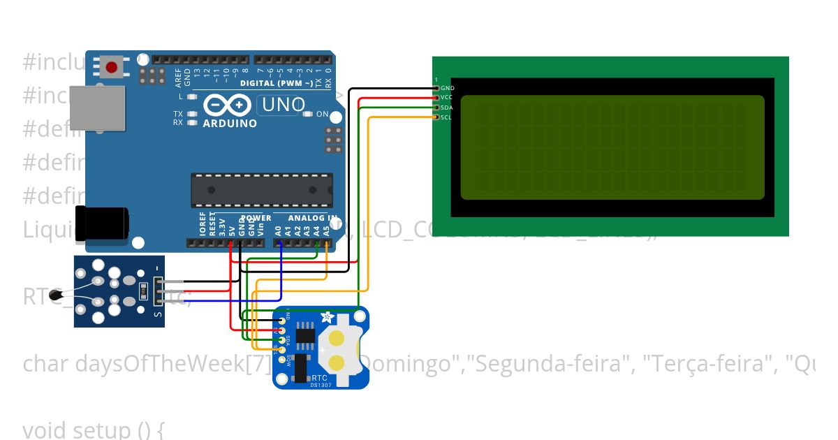Tempo e Display simulation