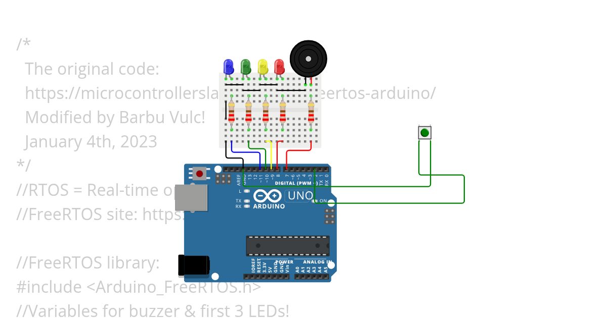 FreeRTOS in Wokwi.ino Copy simulation