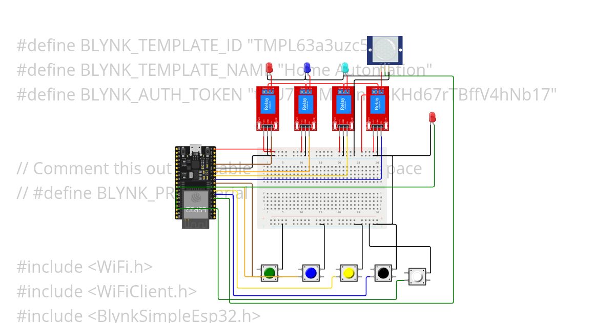 home Automation with thief detection simulation