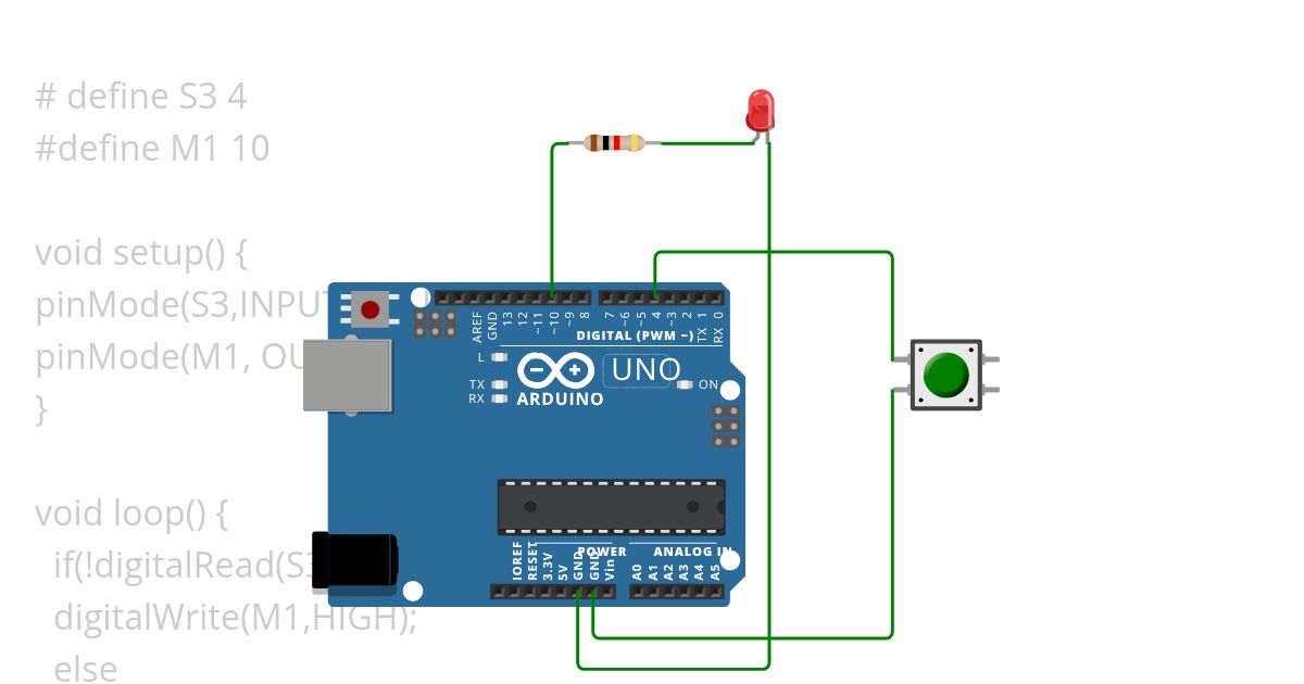 LED/Button simulation