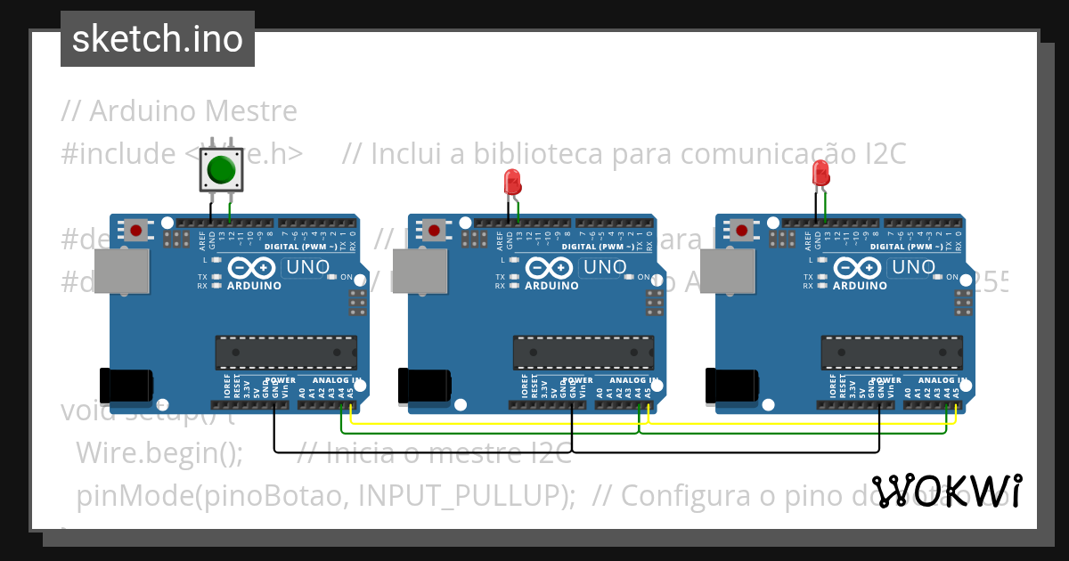 I2C-1 - Wokwi ESP32, STM32, Arduino Simulator