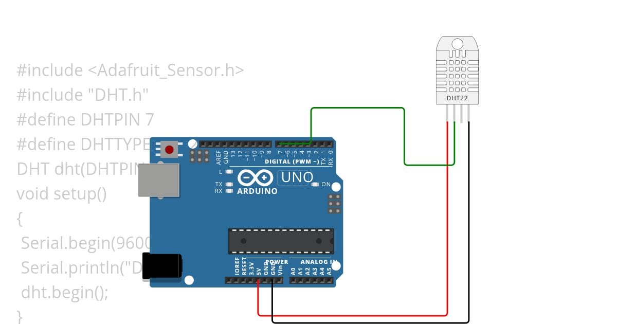 DHT22-Arduino simulation