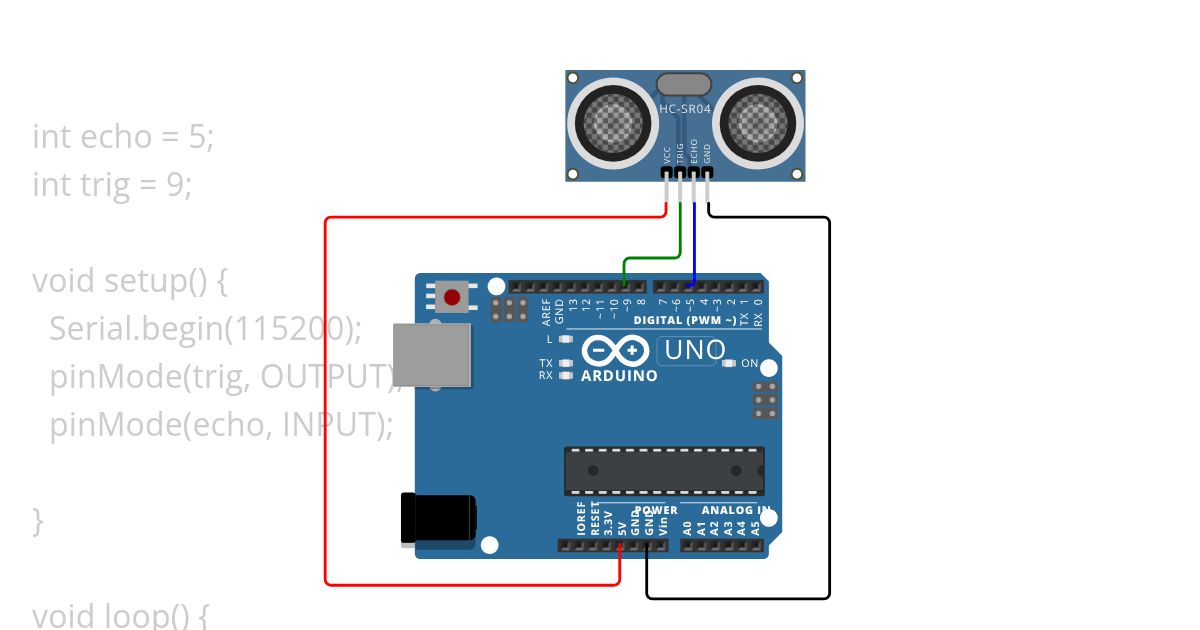 Ultrsonic Sensor simulation