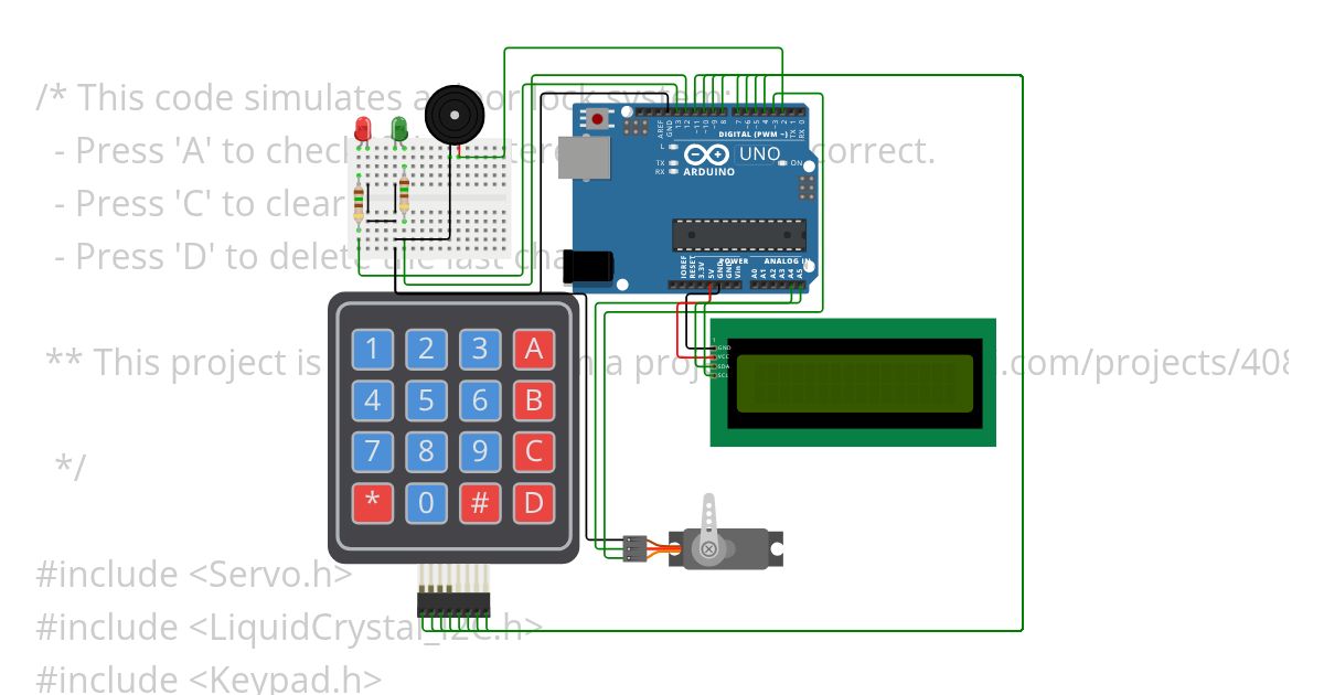Door Lock System simulation