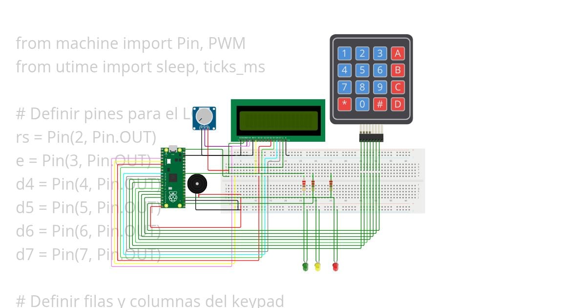 Bomb defuser with Pi Pico simulation