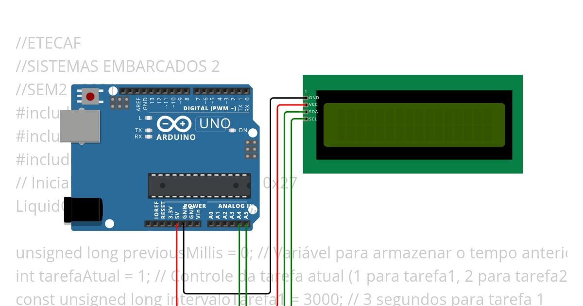 lcd em millis  codigo 2 simulation