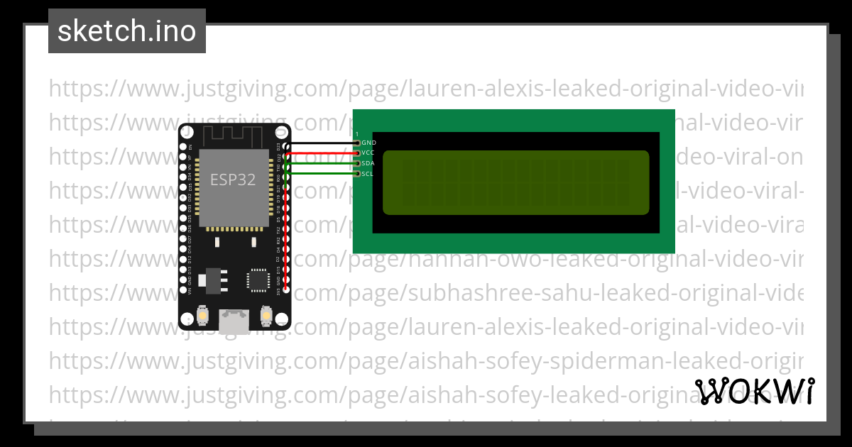 ESP23 LCD Copy Wokwi ESP32 STM32 Arduino Simulator 