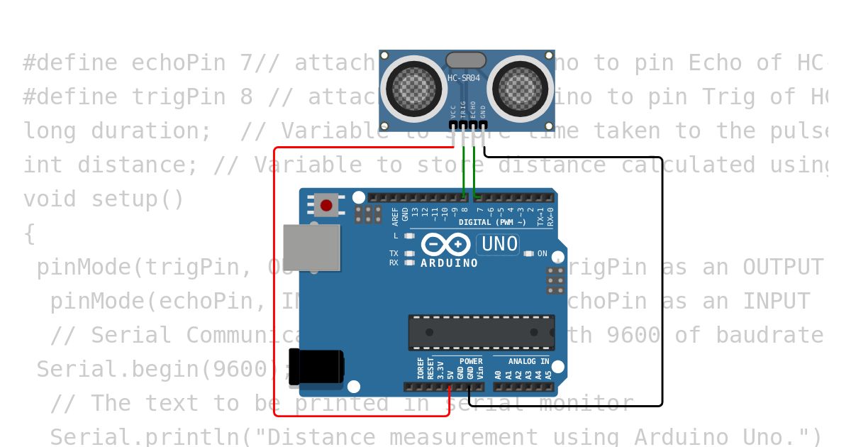 Ultrasonic -Arduino simulation