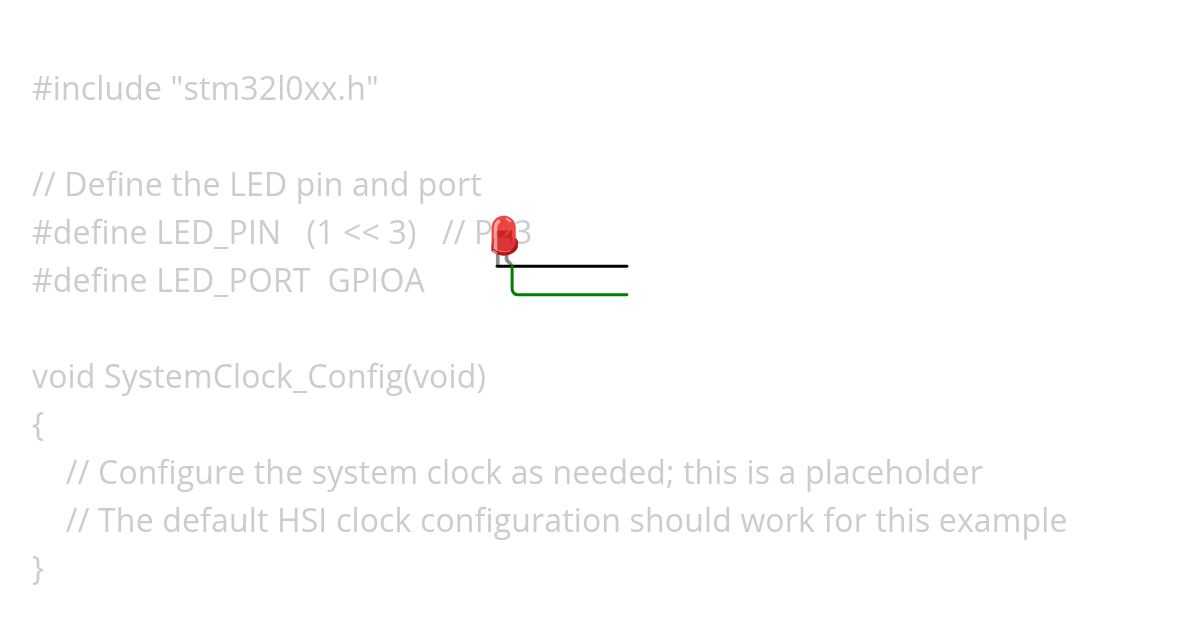 led blink register level simulation