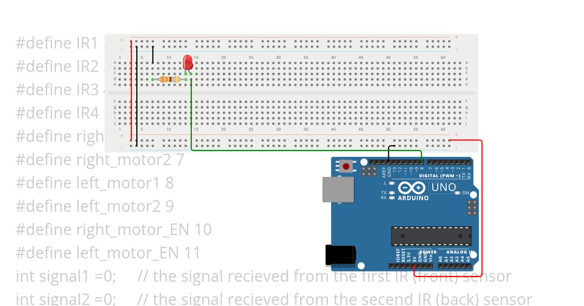 line follower code Copy simulation