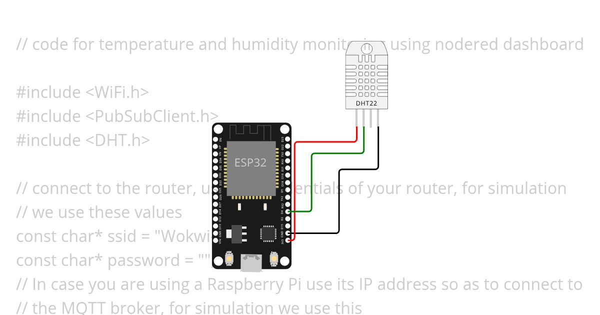 ESP32, WIFI, NodeRed simulation
