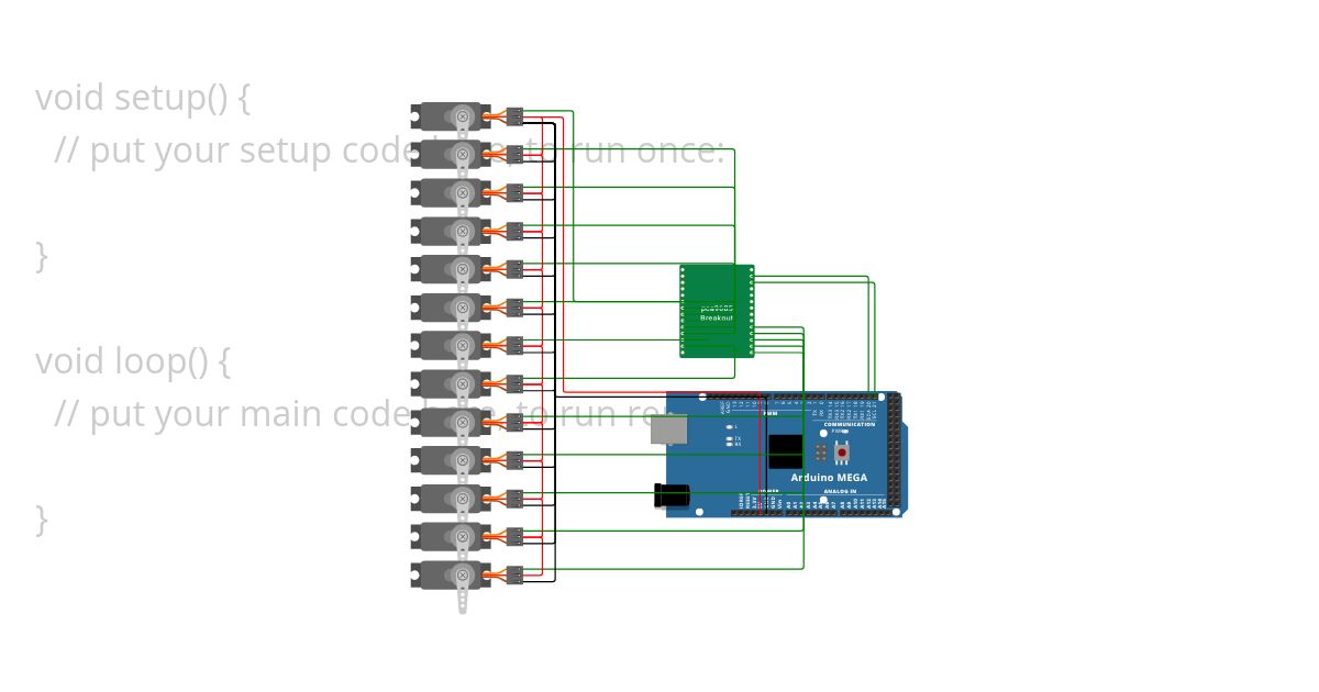 PCA9685 simulation