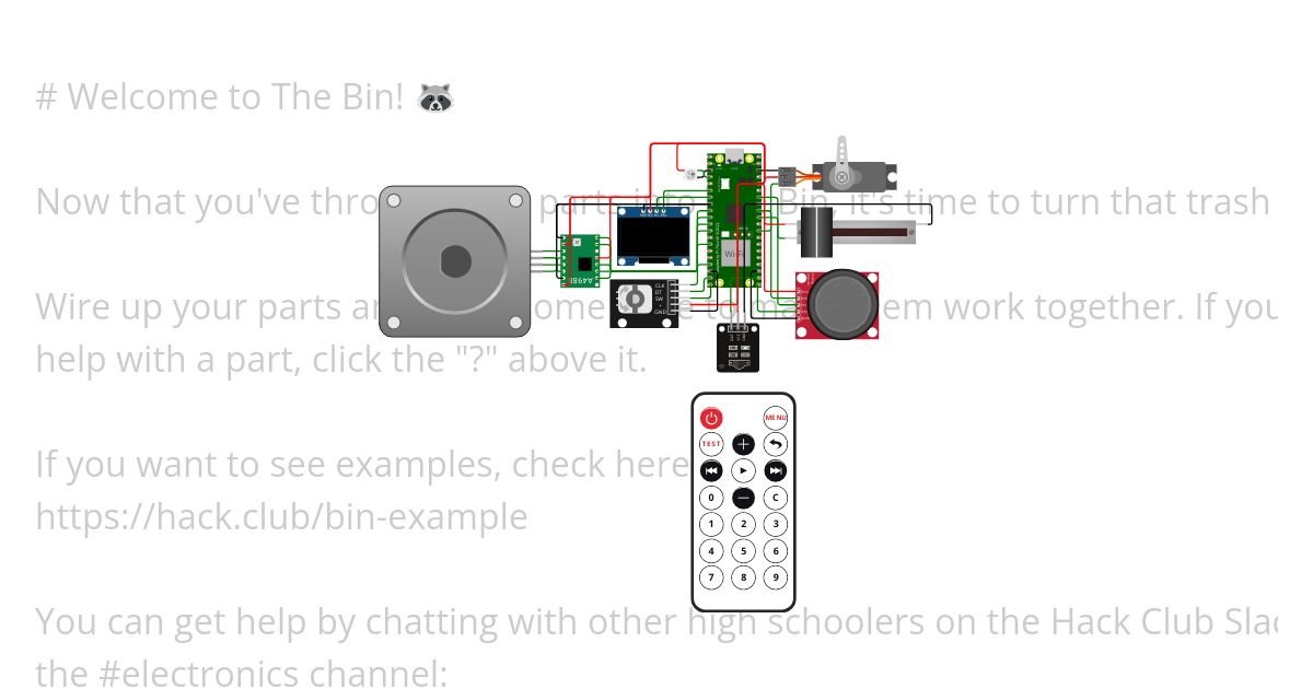 Bin Project - Camcorder Zoom and Focus remote simulation