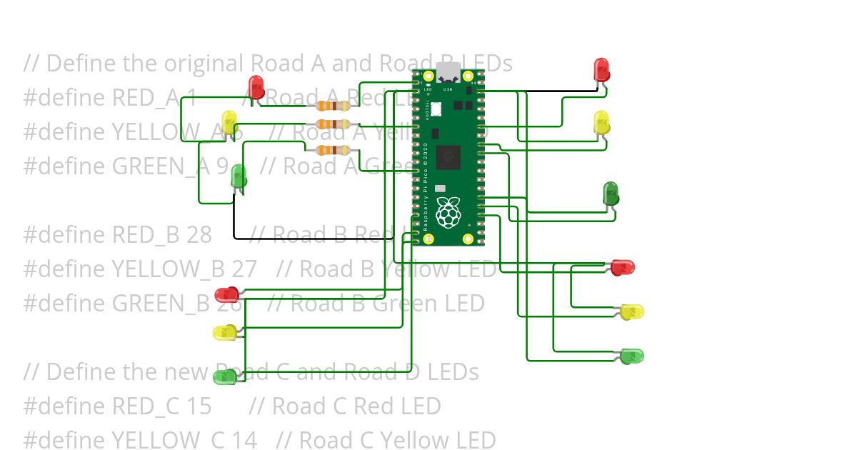 Raspberry Pi TRAFFIC LIGHT Copy simulation