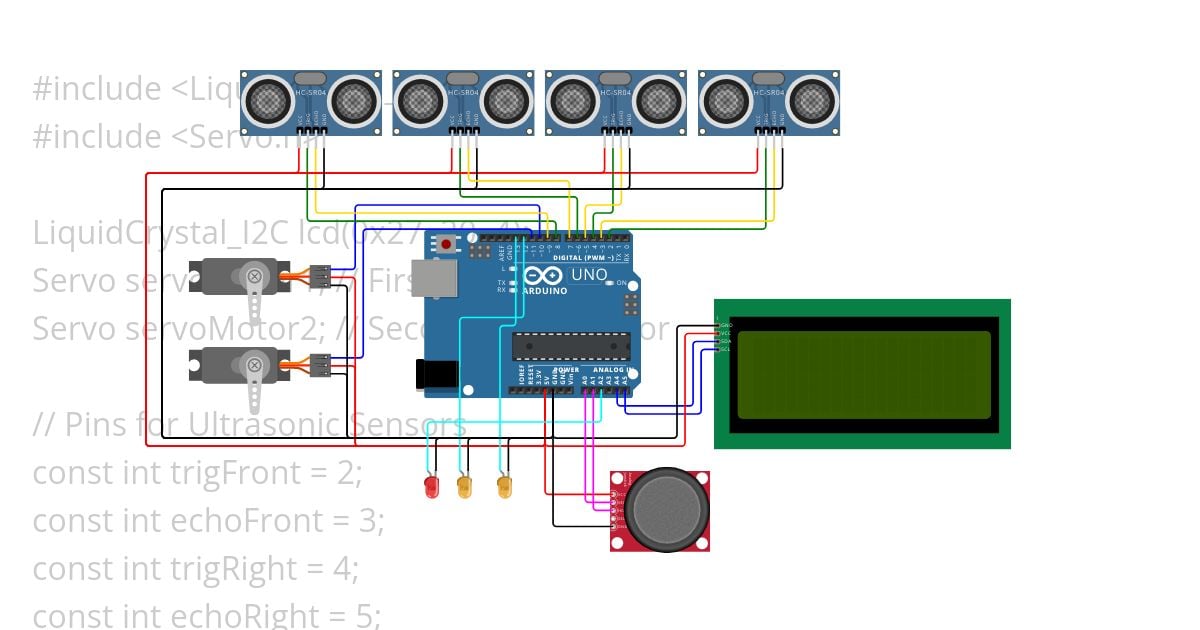 Supplementary Activity 2 (4 Ultrasonic Car) simulation