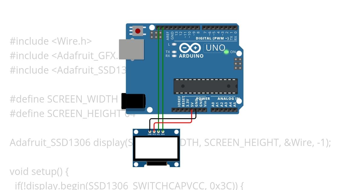 ADAFRUIT OLED simulation