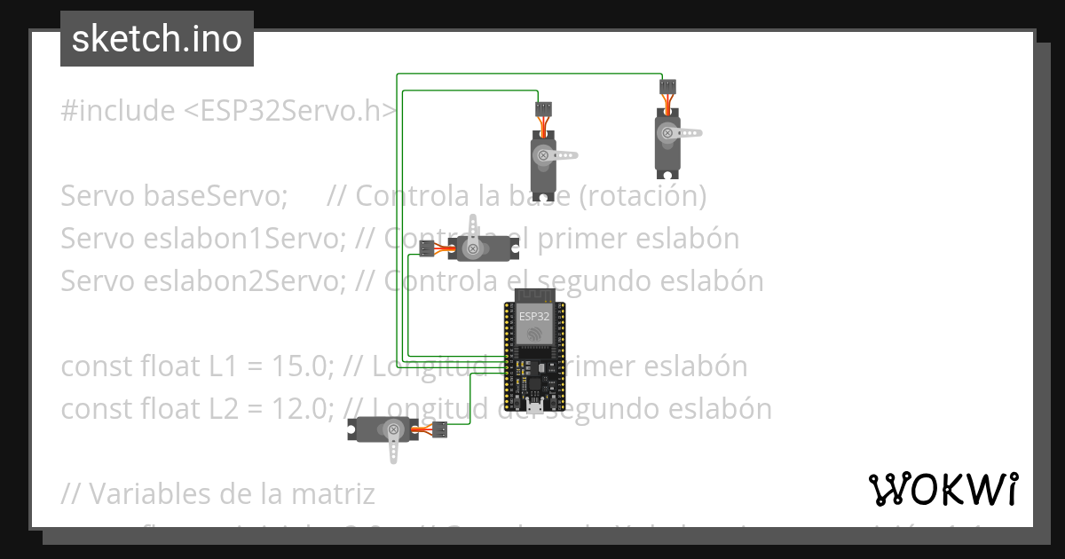 SErvo - Wokwi ESP32, STM32, Arduino Simulator