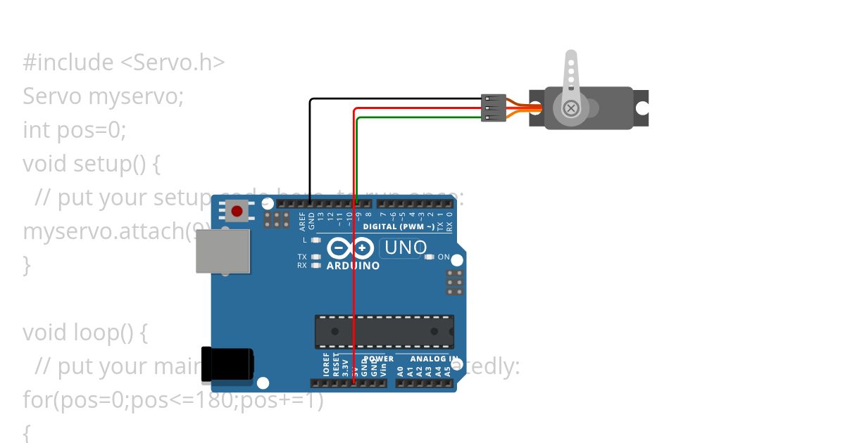 exp 11 servo motor simulation