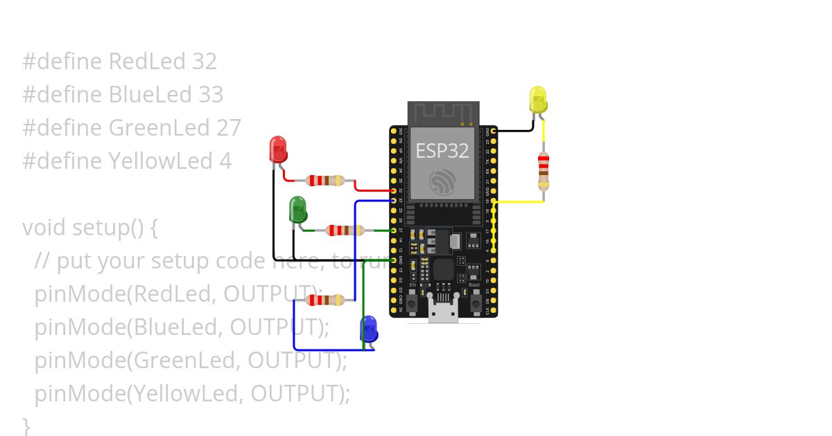 running LED simulation