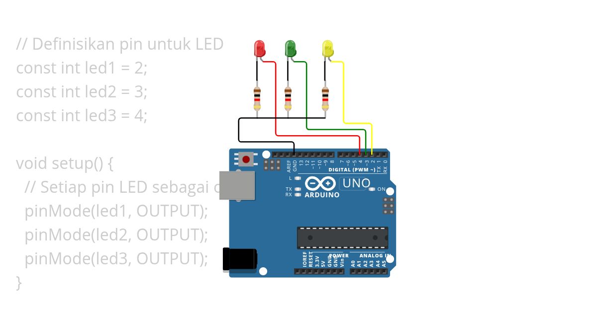 LED Kanan Kiri AVE simulation