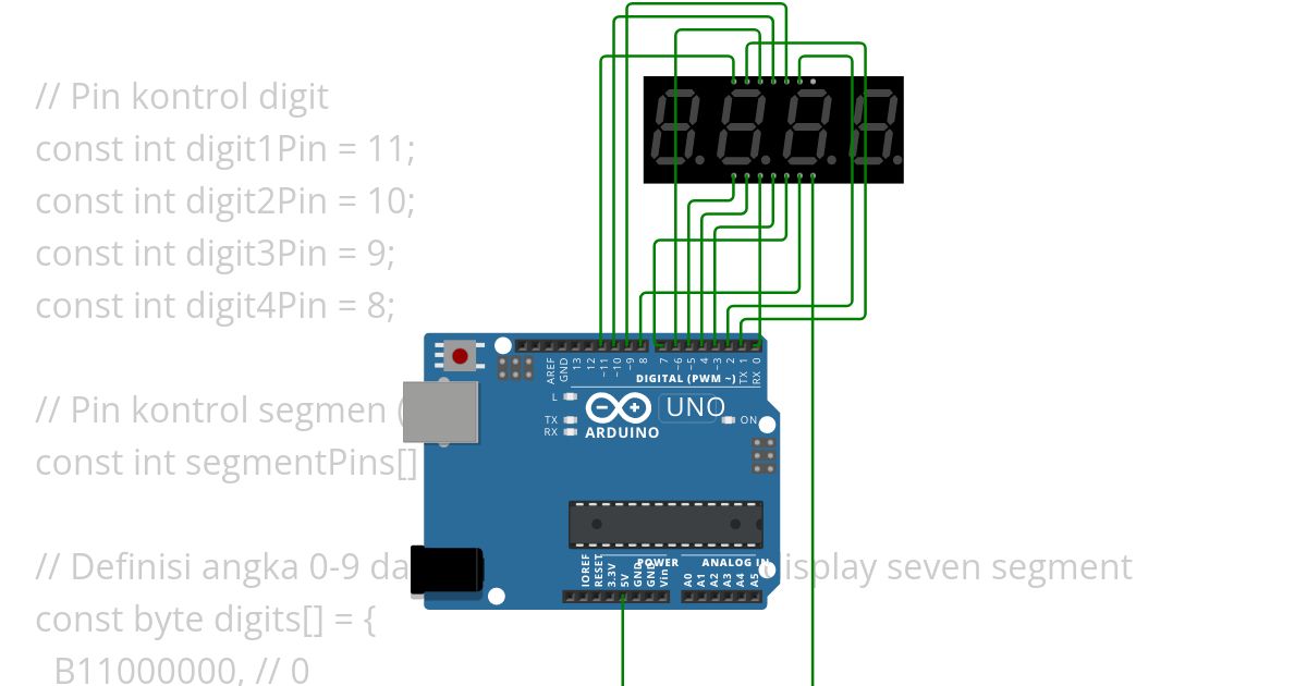 7 segment 4 digit SugiYanto  Copy simulation