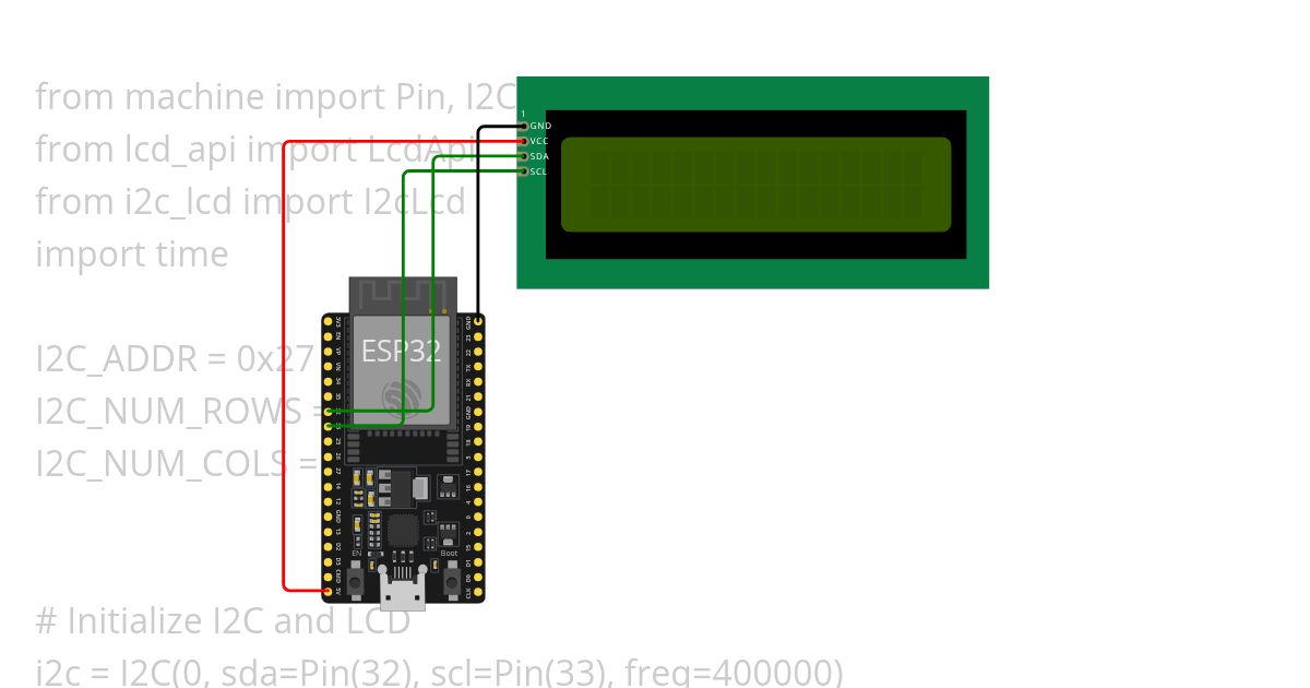 test 16 x2 lcd simulation