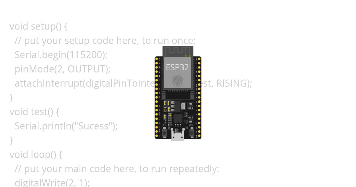 Teste Interrupcao com pino OUTPUT simulation