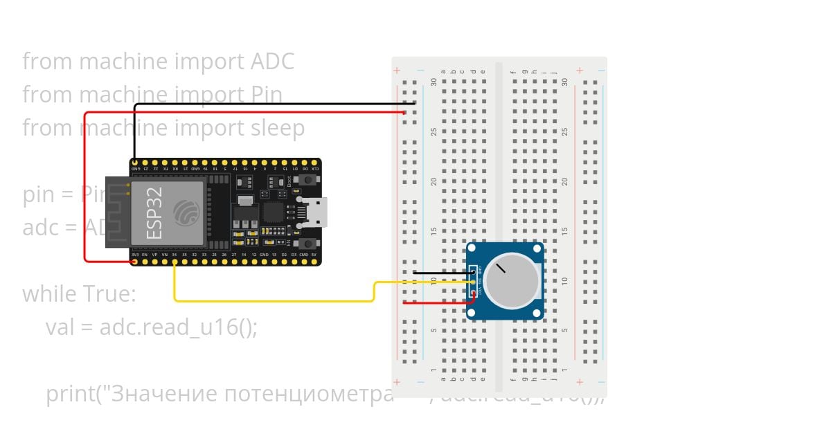 potentional_meter_ESP32 simulation