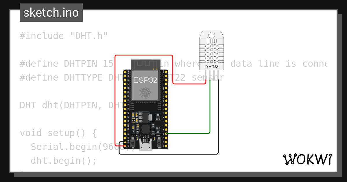 dht22 - Wokwi ESP32, STM32, Arduino Simulator