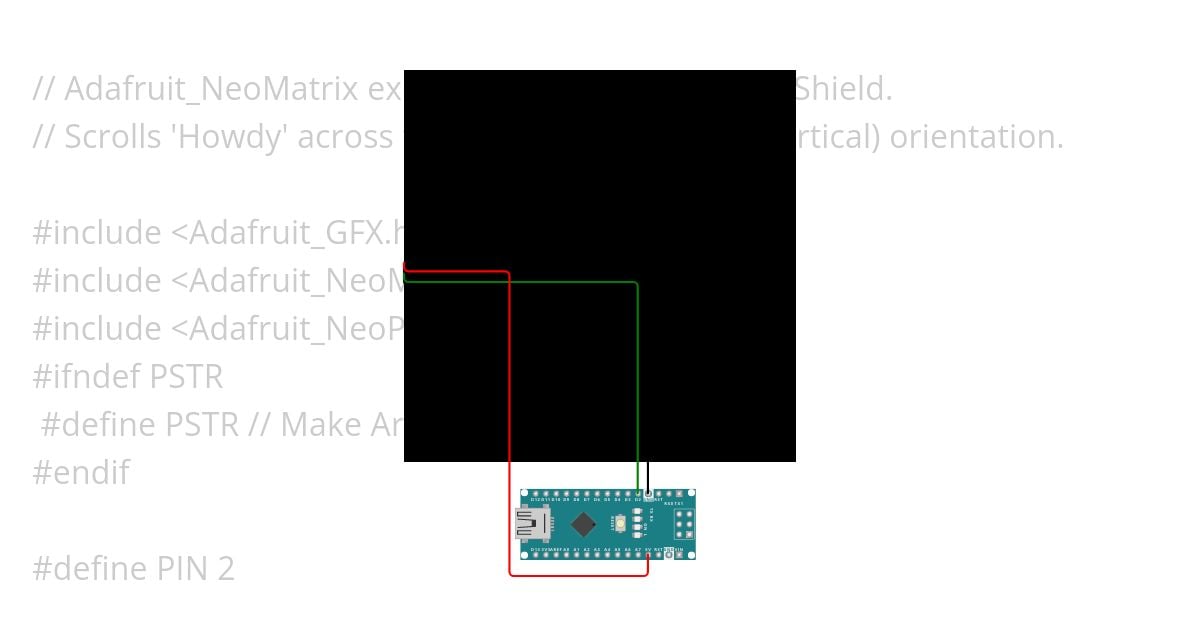 matrix gfx demo.ino simulation