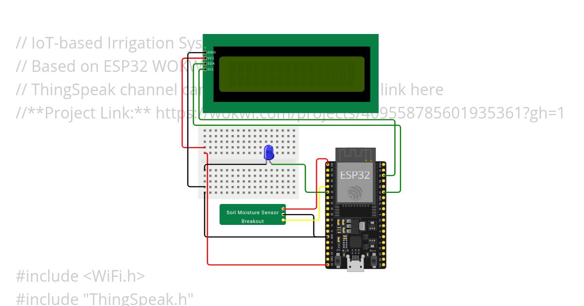 IoT-based Irrigation System Davv simulation