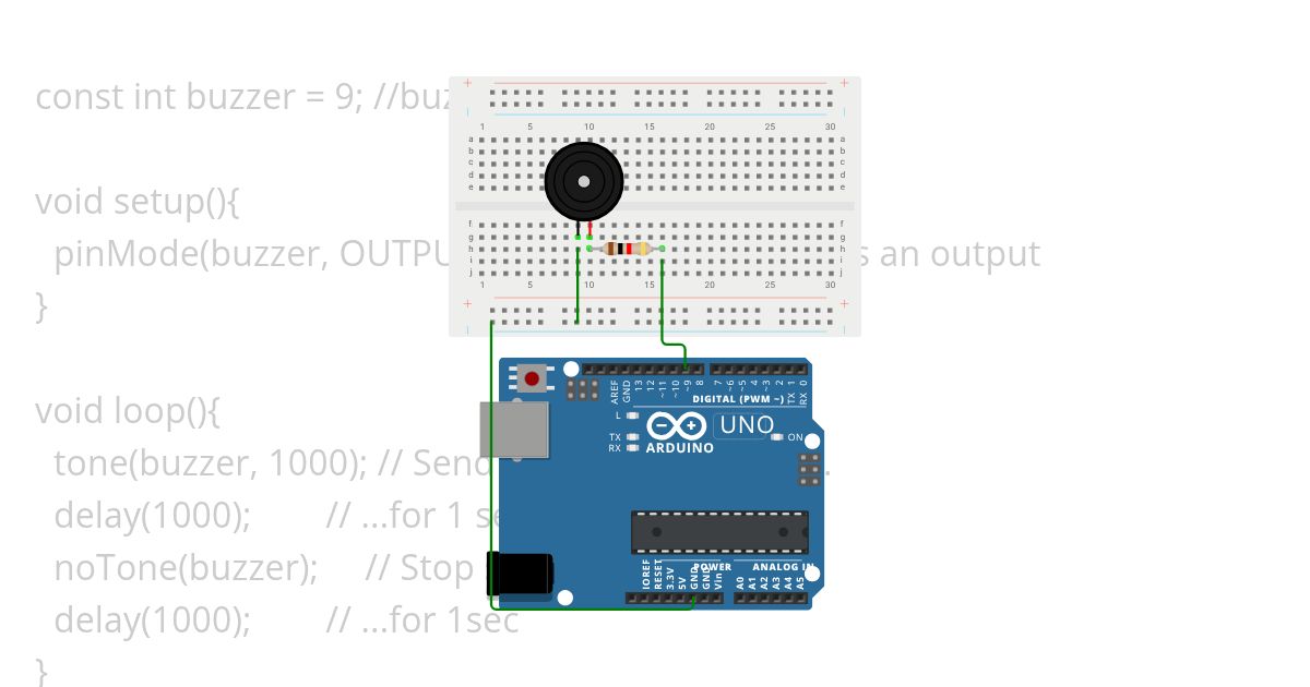 Buzzer simulation