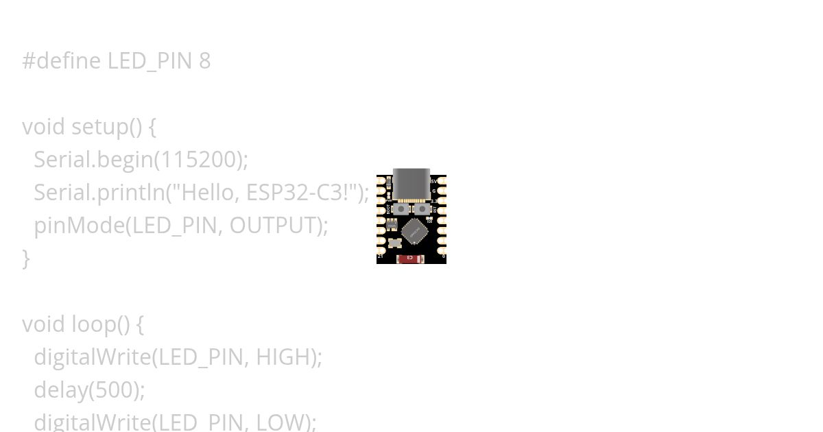 ESP32-C3 SuperMini simulation