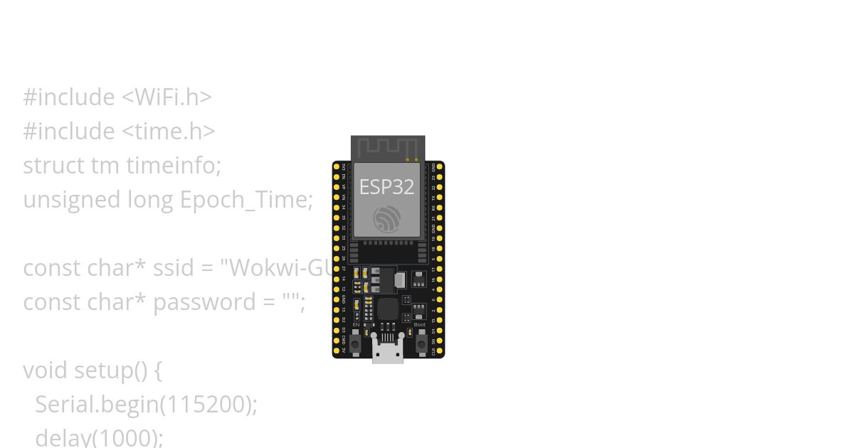 ESP32 Conect to WiFi simulation